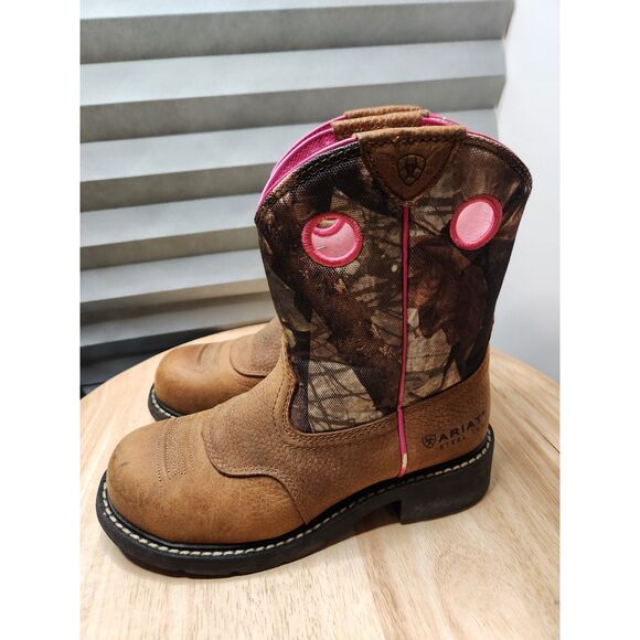 Ariat Steel Toe Work Boots Western Style Women's 6.5 - Picture 2 of 9